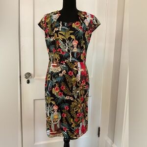 Frieda Kahlo cotton print dress